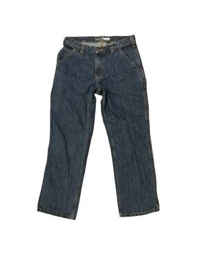 Carhartt Loose Fit Carpenter Jeans 32x30 Men's Dark Wash Utility Denim BD4941-M